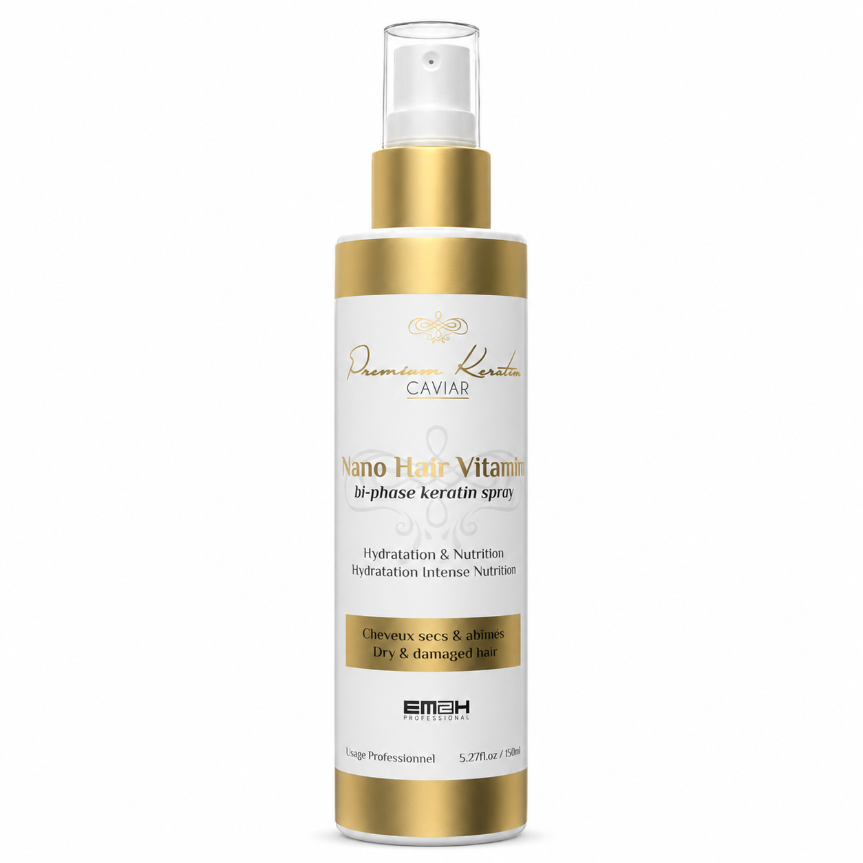 Premium Keratin Caviar Nano Hair Vitamin - Spray Réparateur et Thermoprotecteur à la kératine